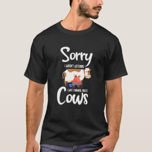 Über Kühe Nachdenken Kleidung Kunst Rinder Bauer K T-Shirt