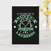 Über Lacrosse reden Karte (Gelbe Blume)