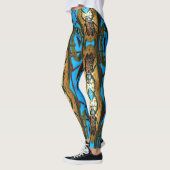 Über lebendiges Skarabäus-Käfer-Design Leggings (Links)