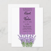 Über Lila Lavender Elegant Hochzeit (Vorne/Hinten)