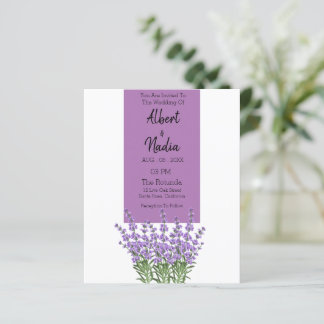 Über Lila Lavender Elegant Hochzeit