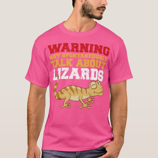 Über Lizards reden Funny Leopard Gecko Lover T-Shirt (Vorderseite)