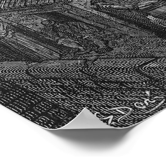 Über London - per Bahn Poster (Ecke)