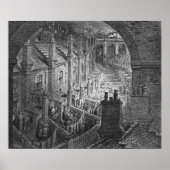 Über London - per Bahn Poster (Vorne)