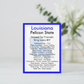 Über Louisiana Postkarte (Stehend Vorderseite)