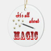 Über Magie Keramikornament (Links)