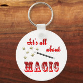 Über Magie Schlüsselanhänger (Vorderseite)