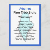 Über Maine Postkarte (Vorderseite)