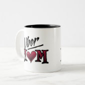 Uber Mama-Rot Zweifarbige Tasse (Vorderseite Links)
