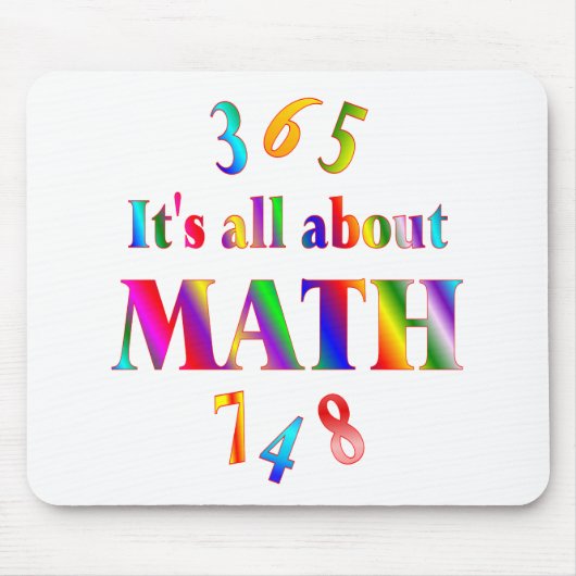 Über Mathe Mousepad (Vorne)