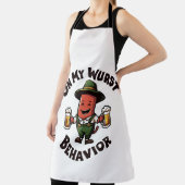 Über mein Wurst Verhalten Oktoberfest Funny Schürze (InSitu)