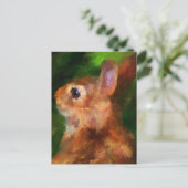 Über meine Schulterhasen-Postkarte Postkarte (Stehend Vorderseite)