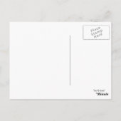 Über meine Schulterhasen-Postkarte Postkarte (Rückseite)