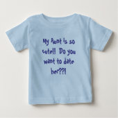 Über meine Tante Baby Shirt (Vorderseite)