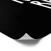 Über meinem Brot Körper Funny Food Puff Dark BG Poster (Ecke)