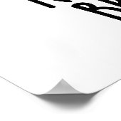 Über meinem Brötchen-Funny-Food-Puff Poster (Ecke)