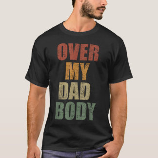Über meinem Dad-Body Beschützender Vater Lustige V T-Shirt