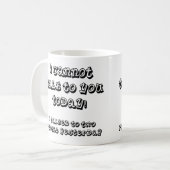 Über meinen Introvertierten Limit Funny Mug oder T Kaffeetasse (Vorderseite Links)