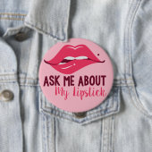 Über meinen Lipstick gefragt Button (Beispiel)