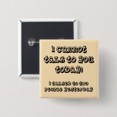 Über Meiner Introvertierten Grenze Lustiger Knopf Button (Vorne & Hinten)