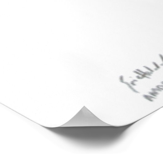 Über mich schweben poster (Ecke)