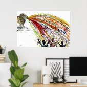 Über mich schweben poster (Heimbüro)