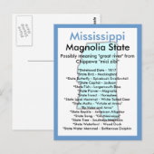 Über Mississippi Postkarte (Vorne/Hinten)