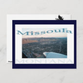 Über Missoula, Montana Postkarte (Vorne/Hinten)
