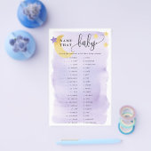 Über Moon Animal Matching Paper Game Card Lila Flyer (Einzeln)