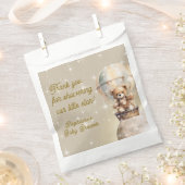 Über Moon Teddy Bear Gender Neutral Baby Dusche Geschenktütchen (Ausgeschnitten)