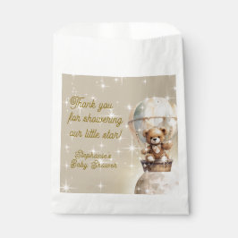 Über Moon Teddy Bear Gender Neutral Baby Dusche Geschenktütchen