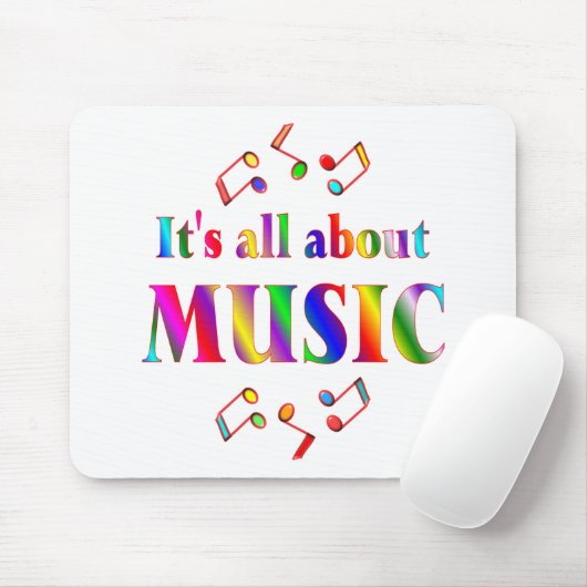Über Musik Mousepad (Mit Mouse)