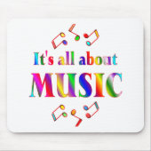 Über Musik Mousepad (Vorne)