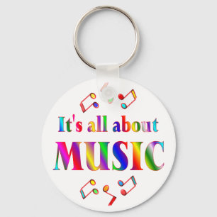 Über Musik Schlüsselanhänger