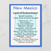 Über New Mexico Postkarte (Vorderseite)