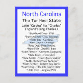 Über North Carolina Postkarte (Vorderseite)