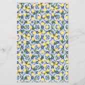 Über oder unter der mediterranen Lemon-Duschkarte Flyer (Hinten)