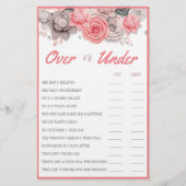 Über oder unter Mehrfach-Duschkarte Flyer (Vorne)