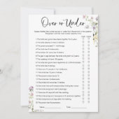 Über- oder unter Wildblume Brautparty Einladung (Vorderseite)