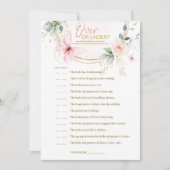 Über- oder Unterspiel Butterfly-Wildblumen Einladung (Vorderseite)