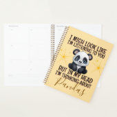 Über Pandas nachdenken - Funny Personalisiert Planer (Anzeige)