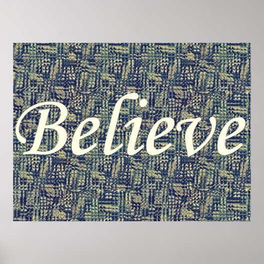 Über Pantoletten glauben Poster (Vorne)