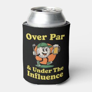 Über Par und unter dem Einfluss Golf Trinken  Dosenkühler