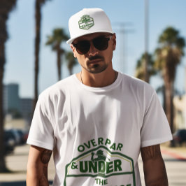 Über Par und unter dem Einfluss von Golf Hat Truckerkappe