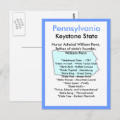 Über Pennsylvania Postkarte (Vorne/Hinten)