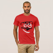 Über Perfektion, einfache Schwarz-Weiß-Warnung T-Shirt (Vorne ganz)