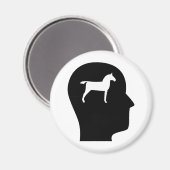 Über Pferde nachdenken Magnet (Vorderseite/Rückseite)