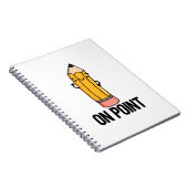 Über Point Funny Pencil Pub Notizblock (Rechte Seite)