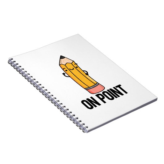 Über Point Funny Pencil Pub Notizblock (Rechte Seite)