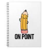 Über Point Funny Pencil Pub Notizblock (Vorderseite)